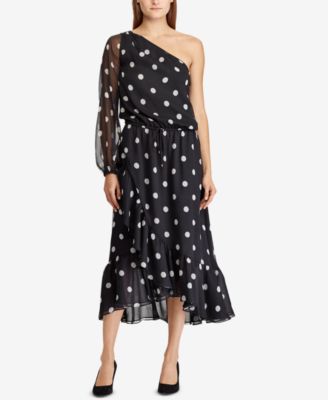 macy's ralph lauren polka dot dress