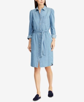 lauren ralph lauren denim shirt dress