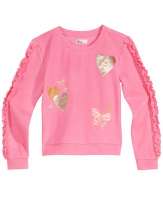 girls flip sequin sweatshirt