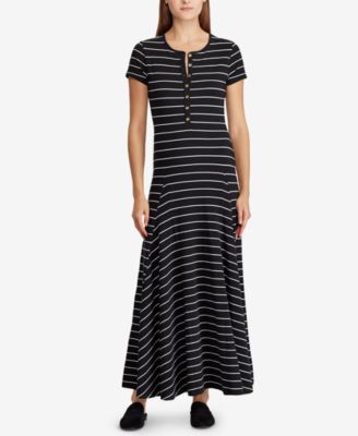 ralph lauren striped maxi dress