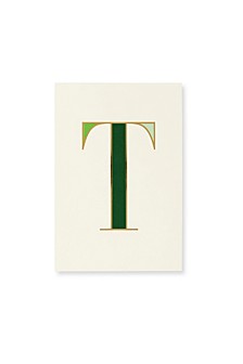 New York It's Personal Initial Collection Notepad, T
