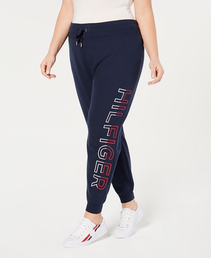 Tommy Hilfiger Plus Size Logo Jogger Pants - Macy's