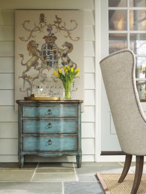 Hooker Furniture Calliope Three Drawer Turquoise Chest