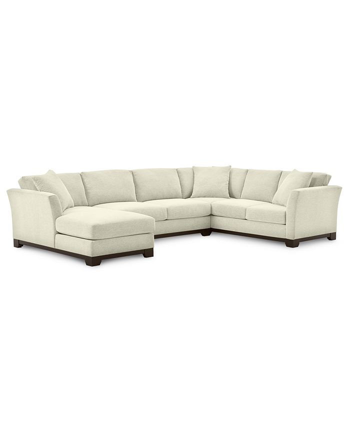 Furniture Elliot II 138" Fabric 3Pc. Chaise Sectional, Created for