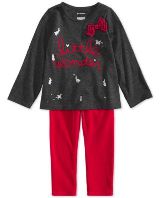 First Impressions Baby Girls Holiday Wonder Graphic Tunic & Leggings Separates, Created for Macy's 