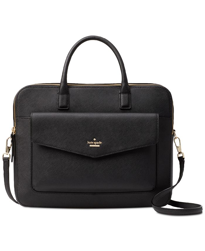 kate spade new york Laptop Case 13 Inch Double Zip Saffiano Leather Bag &  Reviews - Handbags & Accessories - Macy's