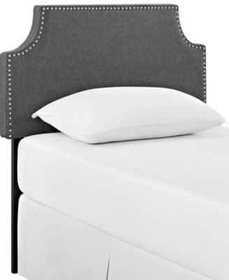Laura Twin Upholstered Fabric Headboard