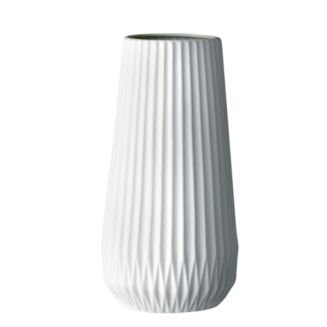 Bloomingville Tall White Ceramic Fluted Vase - Macy's