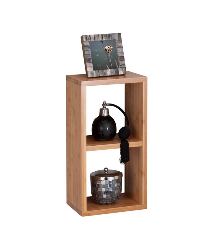 Honey Can Do Bamboo Double Cube Wall Shelf Macy's