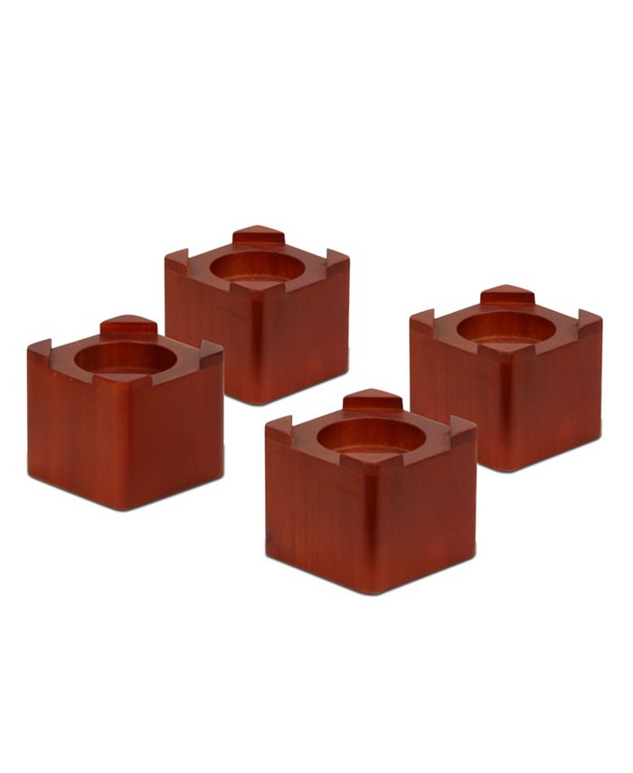 Honey Can Do - Set of 4 Wooden Bed Lifts
