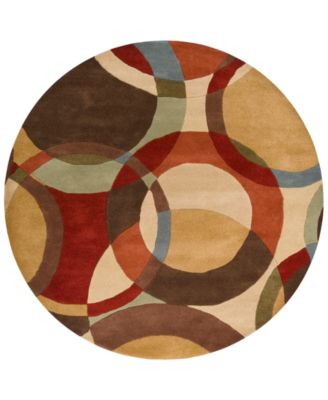 Livabliss - Forum FM-7108 Tan 6' Round Area Rug