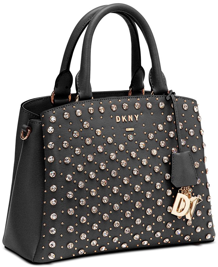 DKNY Paige Sutton Leather Studded Satchel, Created for Macy's Macy's