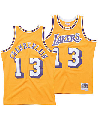Mitchell & Ness Men's Wilt Chamberlain Los Angeles Lakers Hardwood ...