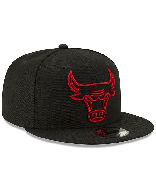 New Era Chicago Bulls Logo Trace 9FIFTY Snapback Cap & Reviews Sports