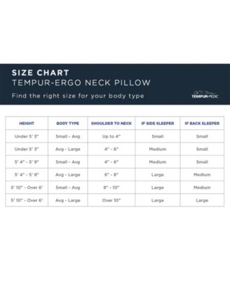 Tempur-Pedic TEMPUR-Ergo Neck Pillow, Medium