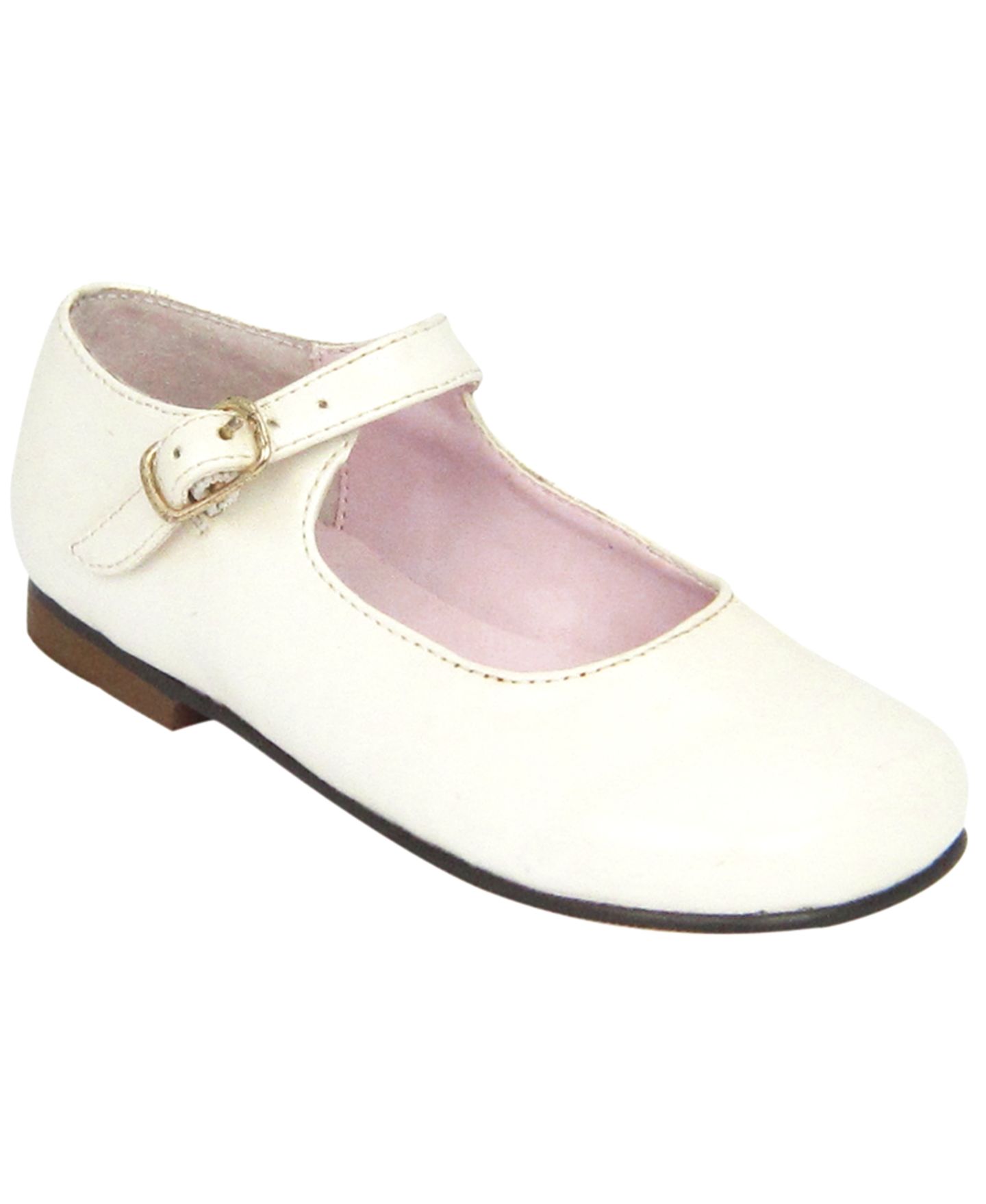 Туфли Nina Leather Mary Jane Dress Shoes для девочек, цвет: Костяной жемчужный — фото 1