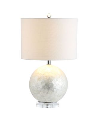 Zuri Capiz Seashell Sphere Led Table Lamp
