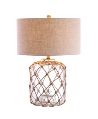 Mer Glass and Rope LED Table Lamp