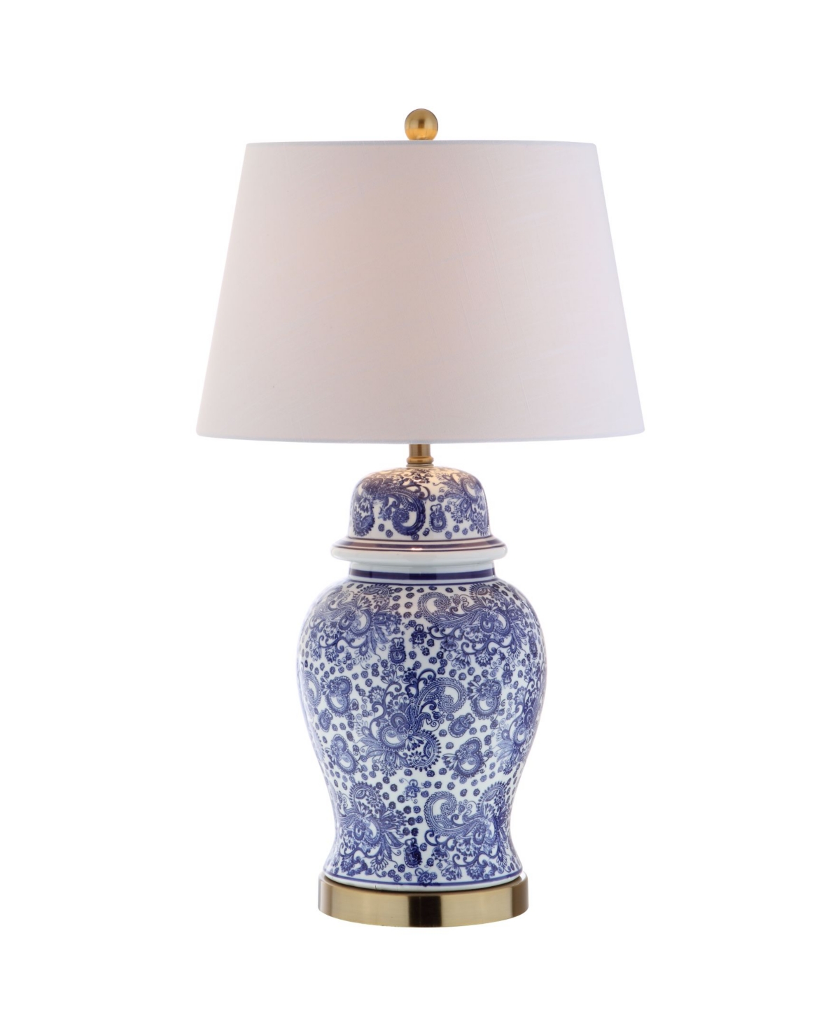 Jonathan Y Ellis Led Table Lamp In Blue,white
