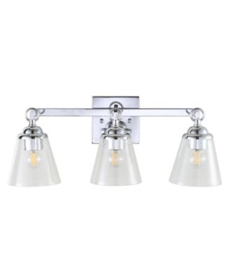 Marion 3-Light Hurricane Metal, Glass Vanity Light