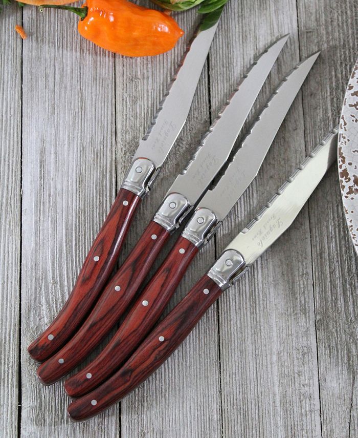 French Home Laguiole Pakkawood Steak Knives, Set of 4 Macy's