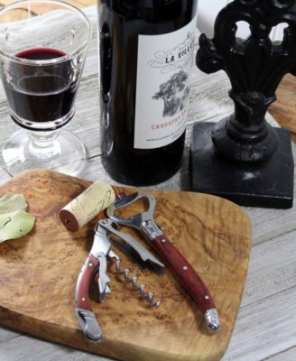 Laguiole Bottle Opener Bar Set with Pakkawood Handles, 2 Piece.