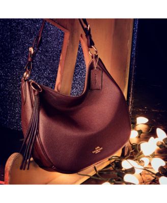 coach sutton hobo oxblood