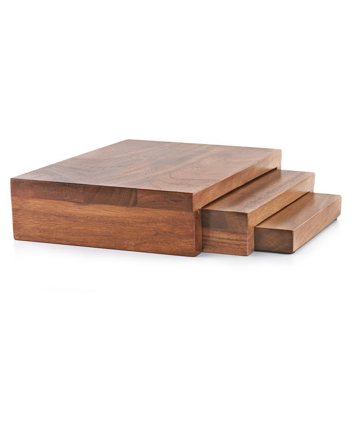 The Cellar CLOSEOUT! Wood Nested Serving Trays, Set of 3, Created for