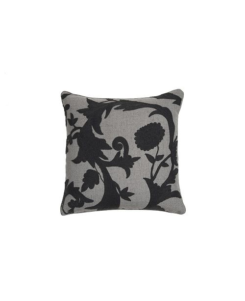 Edie Home Floral Crewel Embroidered Pillow Reviews Decorative