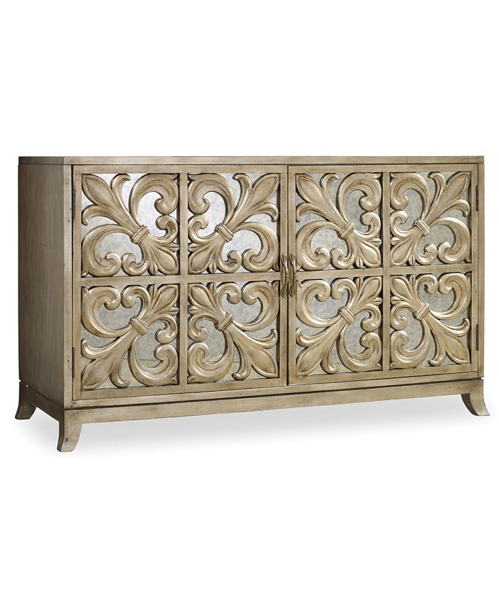 Mirrored on sale credenza macys