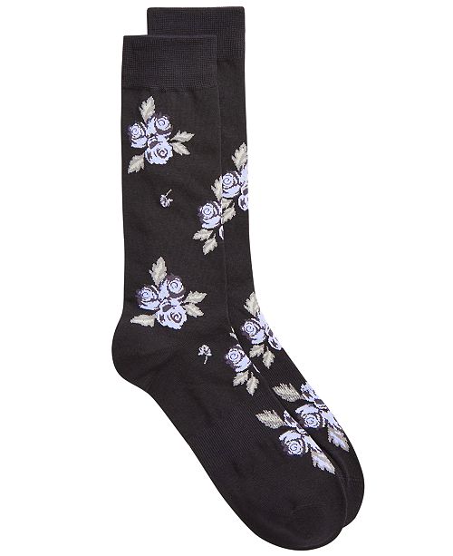 Bar III Men's Floral Socks, Created for Macy's & Reviews - Underwear ...
