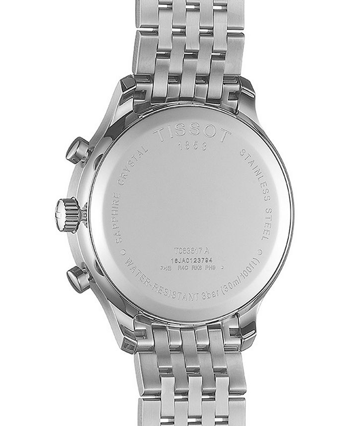 Tissot Men's Swiss Chronograph Tradition Stainless Steel Bracelet Watch ...