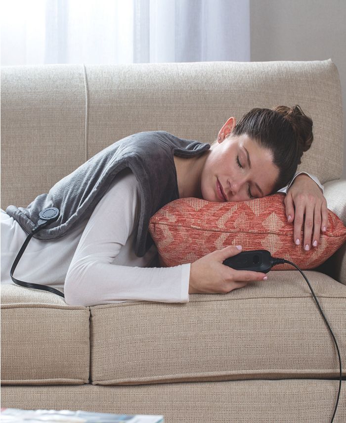 SensorPEDIC Heated Neck and Shoulder Wrap With Digital Controller Macy's