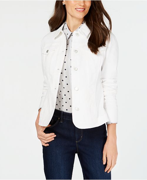 Charter Club Denim Jacket Created For Macy S Reviews Jackets Blazers Women Macy S