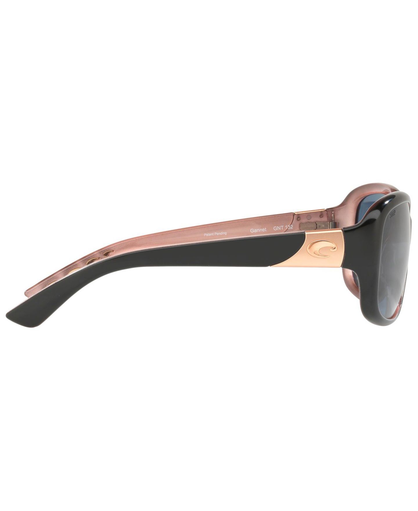 Женские солнцезащитные очки Costa Del Mar Polarized Sunglasses, Gannet 58, цвет: Чёрный бордовый / Серый — фото 4