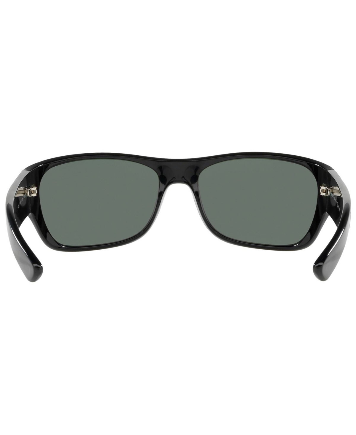 Shop Sunglass Hut Collection Polarized Sunglasses, Hu2013 63 In Black,polar Green