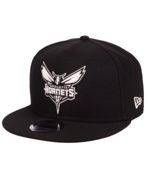 New Era Charlotte Hornets Black White 9fifty Snapback Cap