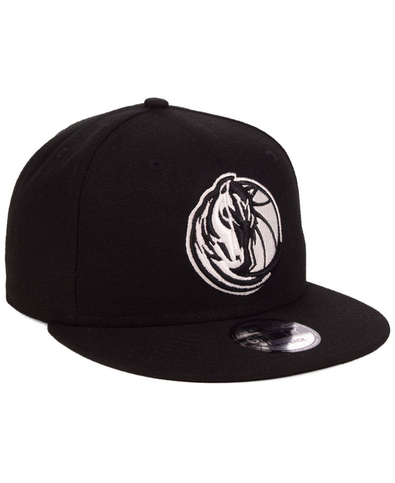 Dallas Mavericks Black White 9FIFTY Snapback Cap