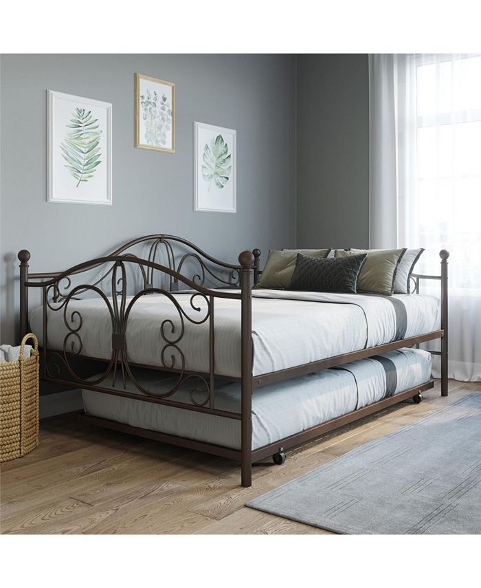 EveryRoom Bradford Twin Twin Metal Daybed and Twin Size Trundle Macy's