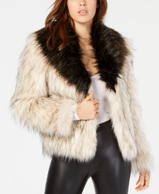 GUESS - Rex Two-Tone Faux-Fur Jacket