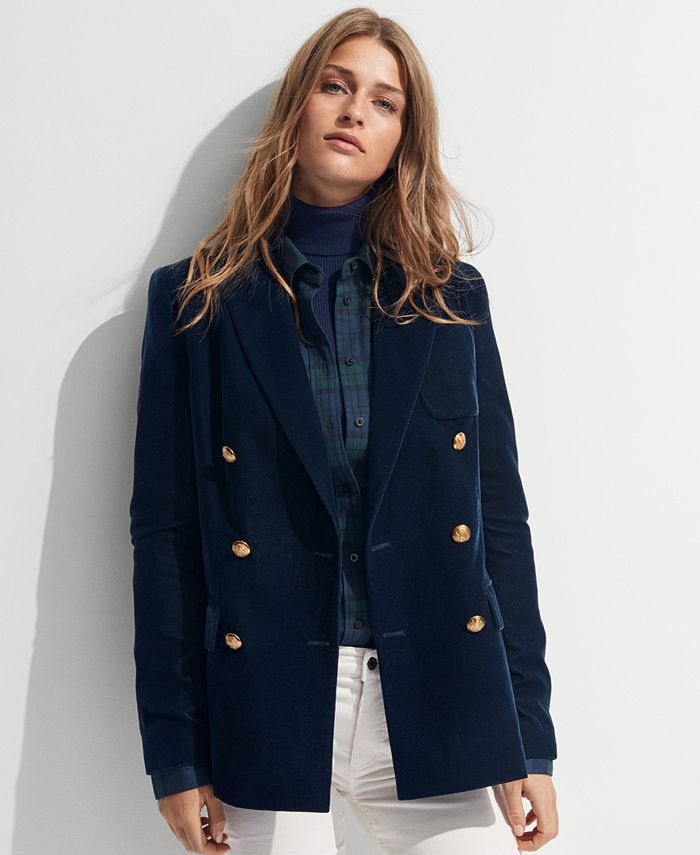 Lauren Ralph Lauren DoubleBreasted Velvet Blazer Macy's