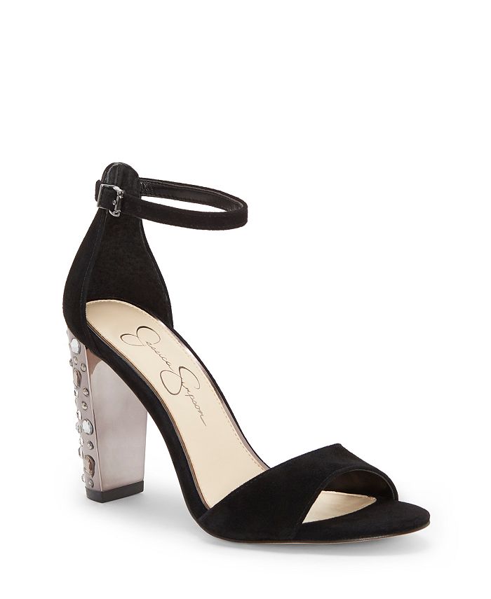 Jessica Simpson Verena Studded Heel Dress Sandals - Macy's