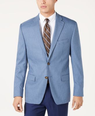 blue houndstooth sport coat