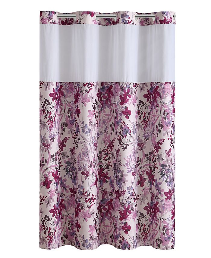 Hookless Water Color Floral 3in1 Shower Curtain & Reviews Shower