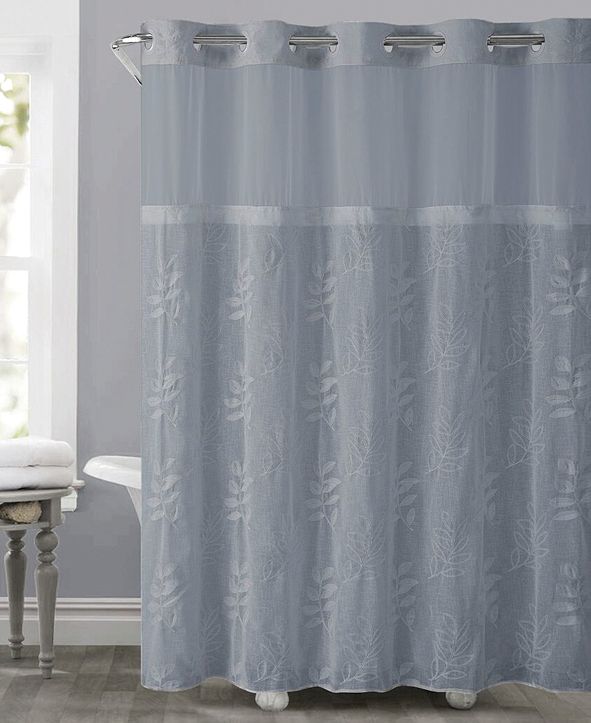 Hookless Palm Leaves 3-in-1 Shower Curtain & Reviews ...