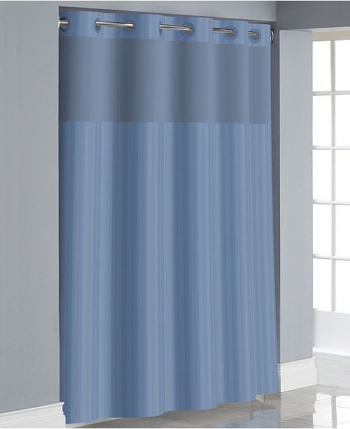 Hookless Victorian Satin Stripe 3in1 Shower Curtain & Reviews