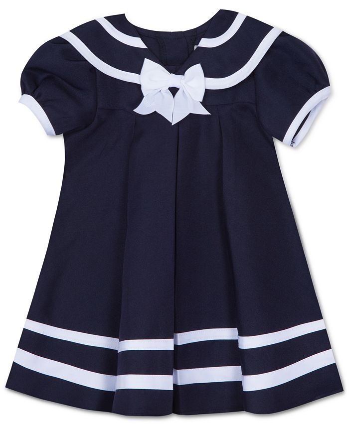 Rare Editions Baby Girls 2-Pc. Sailor Dress & Hat Set - Macy's
