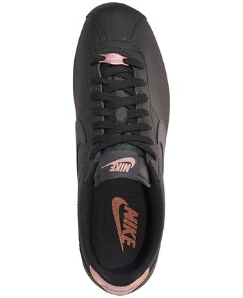 Nike Women s Classic Cortez Leather Metallic Casual Sneakers from