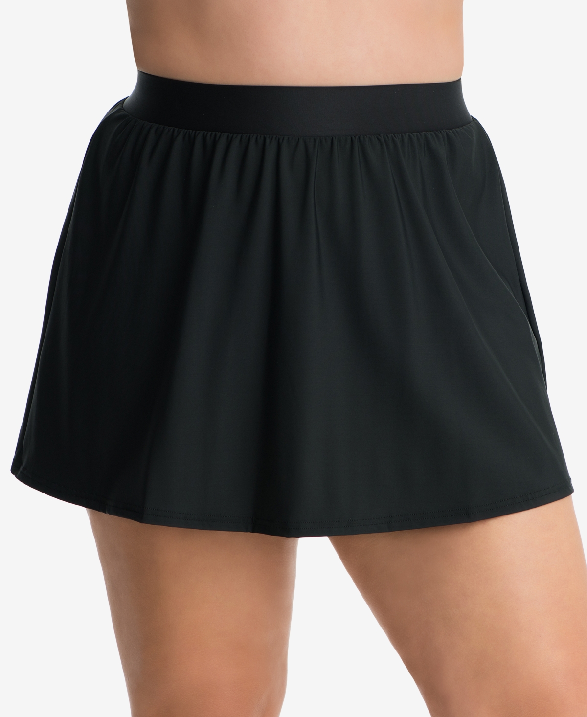 Plus Size Swim Skirt - Black