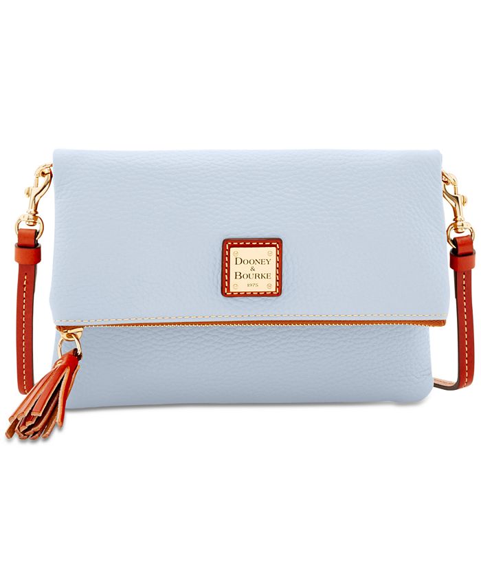 Dooney Bourke Foldover Zip Small Pebble Leather Crossbody Macy s